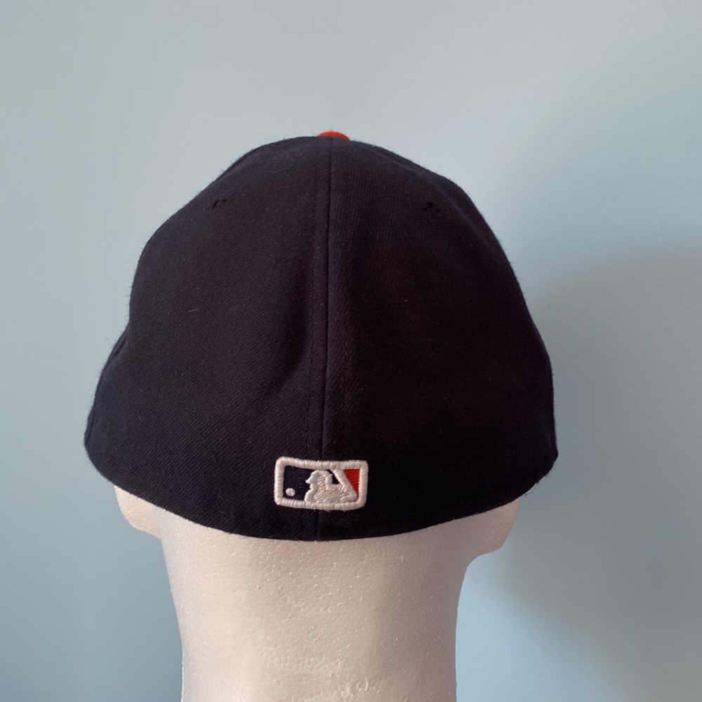 New Era Cool Base MLB Classic Detroit Tigers Navy Blue & Orange Baseball Cap Hat - Picture 4 of 8